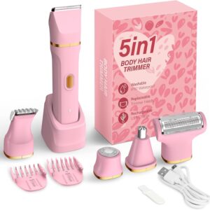 KINGTEE 5-in-1 Electric Bikini Trimmer for Women – IPX7 Waterproof Shaver - Image 1